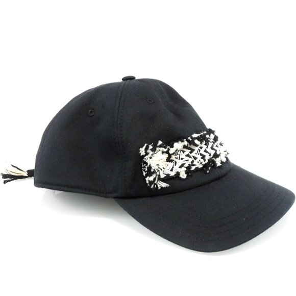 NWT$360 LANVIN Curb Woven Logo Cotton Baseball Cap 60 Medium - Picture 11 of 11